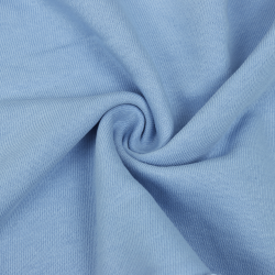 Ткань Футер 3-х нитка, Петля, цвет Светло-Голубой (на отрез)  в Кирове