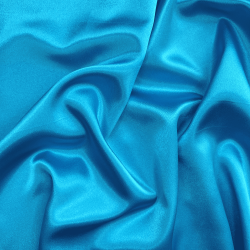 *Ткань Атлас-сатин, цвет Голубой (на отрез)  в Кирове