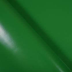 Тентовый материал ПВХ 450 гр/м2, Зелёный (Ширина 160см), на отрез  в Кирове, 450 г/м2, 799 руб