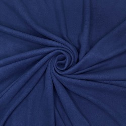 Ткань Флис Односторонний 130 гр/м2, цвет Темно-синий (на отрез)  в Кирове