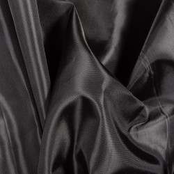 Ткань подкладочная Таффета 190Т, цвет Черный (на отрез)  в Кирове