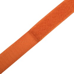 Контактная лента 25мм цвет Оранжевый (велькро-липучка, на отрез)  в Кирове